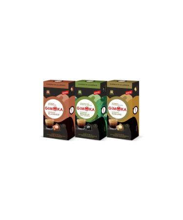 Gimoka Trial Pack of 3 - Classico-Colombia-Brasile