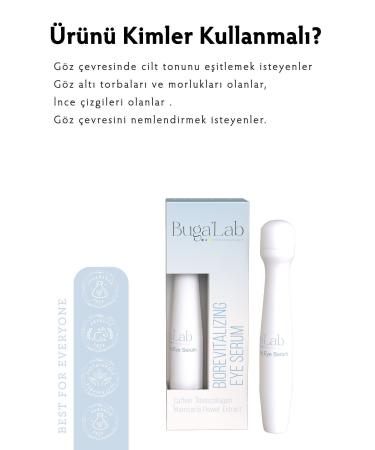 BugaLab Bio-Revitalizing Eye Contour Serum Against Under-Eye Dark Circles Puffiness and Caffeine 1.5% - Buy Online on GoSupps.com