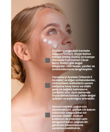 DYVORA COSMETICS Intensive Moisturizing Face Cream Brightening Water Based Moisturizer for All Skin Types 50 ml - Buy Online on GoSupps.com