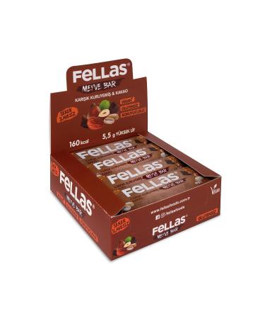 Fellas Fruit Bar - Mixed Nuts and Cocoa 40 gr x 12 Pieces