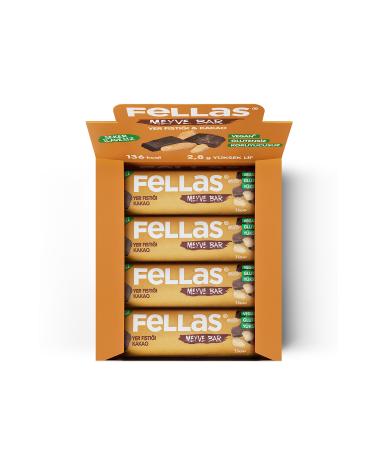 Fellas Fruit Bar - Peanut and Cocoa 35g x 12 Pieces - Buy Online on GoSupps.com