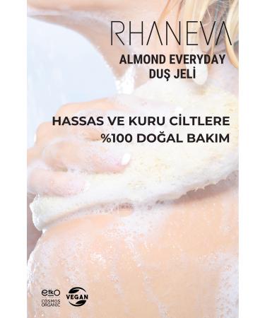 RHANEVA Almond Everyday Shower Gel for Dry and Sensitive Skin Organic and Vegan 400 ml - Buy Online on GoSupps.com