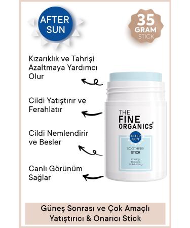 THE FINE ORGANICS After Sun Soothing and Moisturizing Stick 35GR