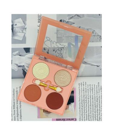 sevencool Highlighter & Blush Palette 4 Pieces - Buy Online on GoSupps.com