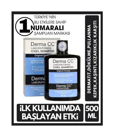 Derma CC LABORATORIES C/gel Shampoo Anti-Hair Loss-Dandruff-Itching Shampoo 500ml