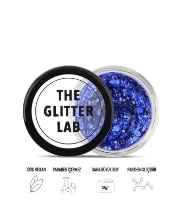The Glitter Lab Gel Form Shiny Glitter - Midnight Blue
