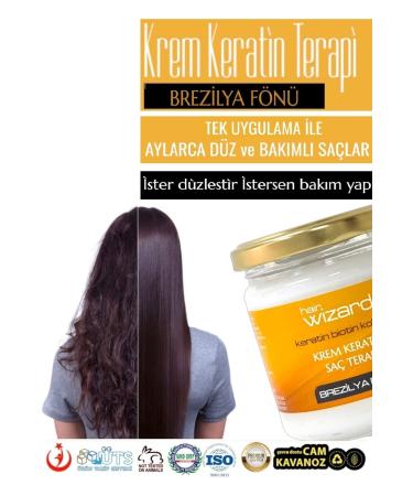 HAIR WIZARD Cream Keratin Therapy Brazilian Blow Dry / Botox Emergency Hair Care Shock Therapy / 2 in 1 - Buy Online on GoSupps.com