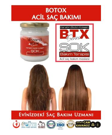 HAIR WIZARD Cream Keratin Therapy Brazilian Blow Dry / Botox Emergency Hair Care Shock Therapy / 2 in 1 - Buy Online on GoSupps.com