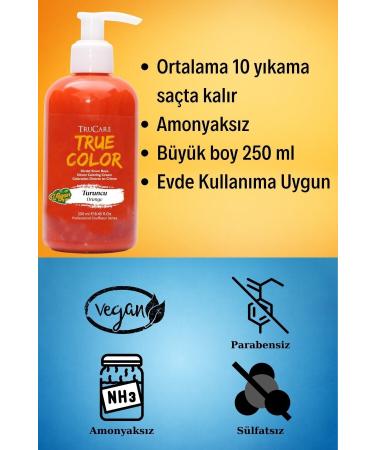 Trucare Truecolor Color Hair Dye Orange 250 ml - Buy Online on GoSupps.com