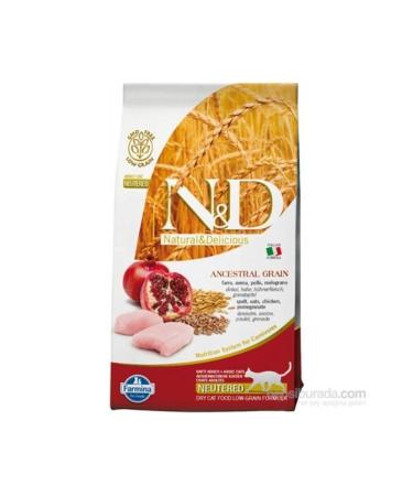 N & D Nd Low Grain Chicken Pomegranate Sterilized Cat Food 1.5 Kg