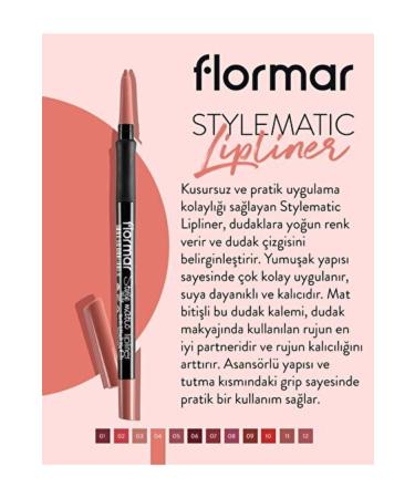 Flormar Lip Pencil - Stylematic Lipliner SL04 Peach Nude 8690604497003 - Buy Online on GoSupps.com