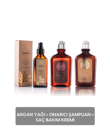 whisperpro Triple Set Wp Repair Damaged Hair Repair Shampoo 250ml + Hair Conditioner 250ml + Argan Oil 100ml