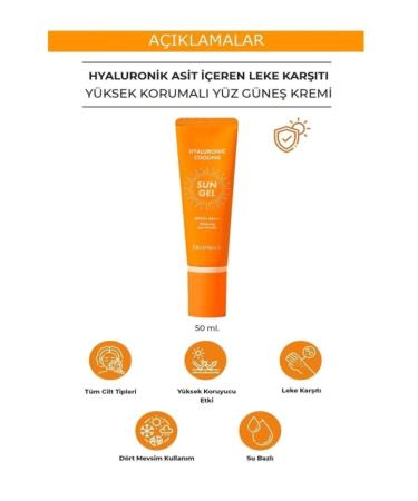 DEOPROCE Anti-Stain SPF50 Pa High Protection Face Sun Cream for All Skin Types with Hyaluronic Acid - Buy Online on GoSupps.com