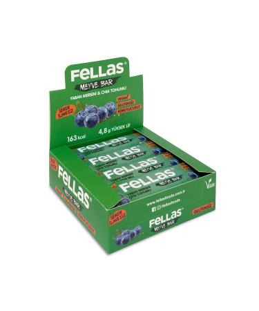Fellas Fruit Bar - Chia and Blueberry 40 gr x 12 Pieces