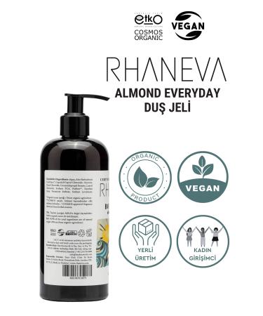 RHANEVA Almond Everyday Shower Gel for Dry and Sensitive Skin Organic and Vegan 400 ml - Buy Online on GoSupps.com