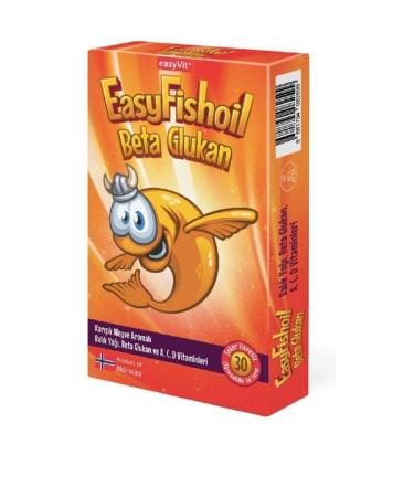 Easy Fish Oil Beta Glucan Chewable 30 Gel Form