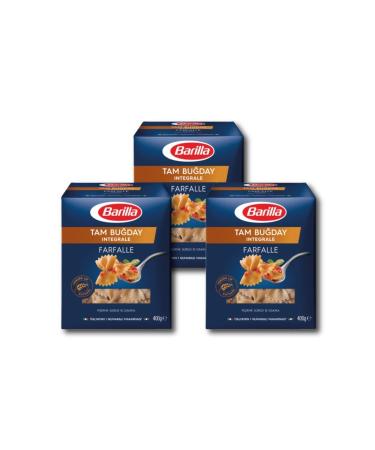 Barilla Whole Wheat Integrale Farfalle Pasta 400 GX 3 Pieces