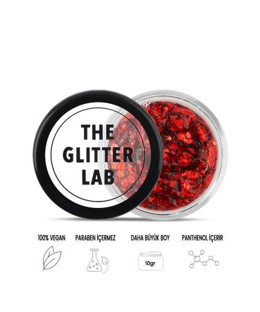 The Glitter Lab Gel Form Shiny Glitter Red Velvet