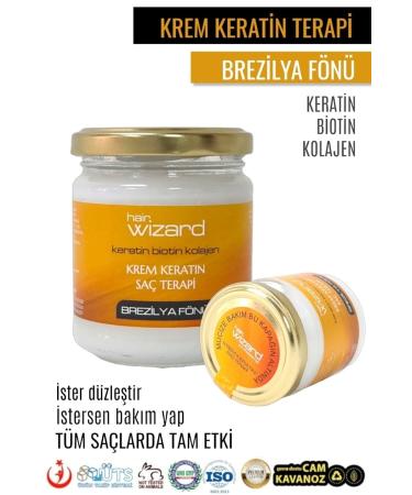 HAIR WIZARD Cream Keratin Therapy Brazilian Blow Dry / Botox Emergency Hair Care Shock Therapy / 2 in 1 - Buy Online on GoSupps.com