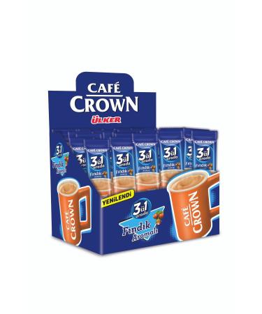 Cafe Crown 3 in 1 Hazelnut 18 Gr x 40 Pieces