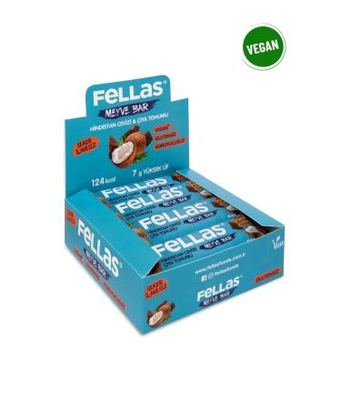 Fellas Fruit Bar - Chia and Coconut 40 gr x 12 Pieces