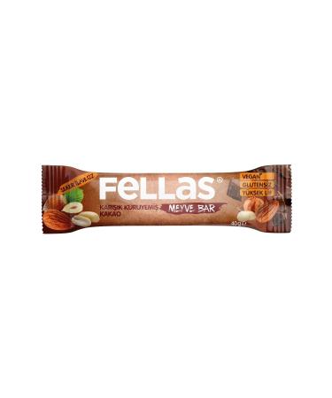 Fellas Fruit Bar - Mixed Nuts and Cocoa 40 gr x 12 Pieces - Buy Online on GoSupps.com