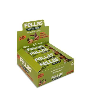 Fellas Fruit Bar - Pistachio and Cocoa 40 Gr X 12 Pieces