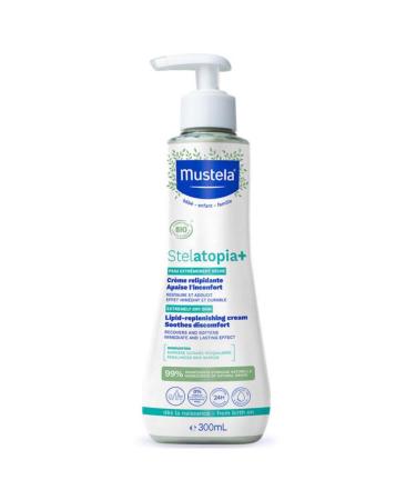 Mustela Stelatopia Lipid Replenishing Cream 300 ml with Makeup Bag Gift - Buy Online on GoSupps.com