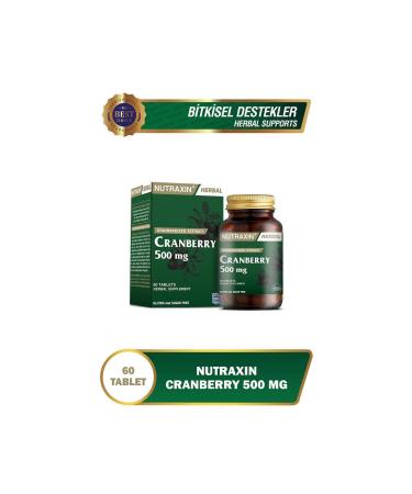 Nutraxin Cranberry 500 Mg 60 Tablets - Buy Online on GoSupps.com