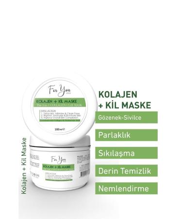 For You Gold Collagen Hyaluronic Acid Purifying Pore Tightening Anti-Blackhead Clay Mask 100 ml - Buy Online on GoSupps.com