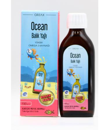 Ocean Fish Oil Mixed Fruit Flavor 150ml Advital Growth Supplement 150ml Syrup - Buy Online on GoSupps.com