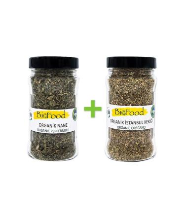 Biofood Organic Mint 50 G & Organic Istanbul Thyme 35 G