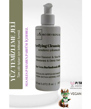 Lasoro Bio Skincare Lab Prufying Cleaning Face Wash Gel with Organic Marine Collagen