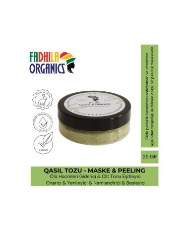 FADHILA ORGANICS Brightening 0 Natural Face Mask & Peeling Foaming Leaf Qasil Powder