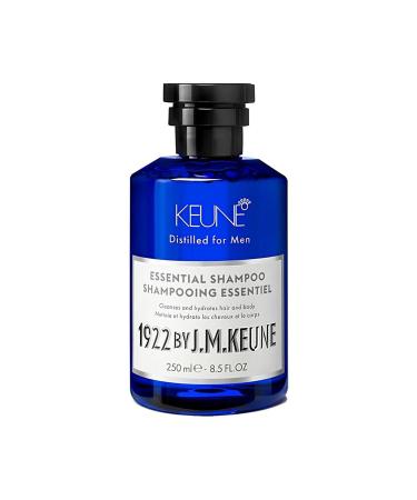 Keune Man 1922 By Jm Essential Shampoo 250 ml - Strengthening and Moisturizing for Dry Hair