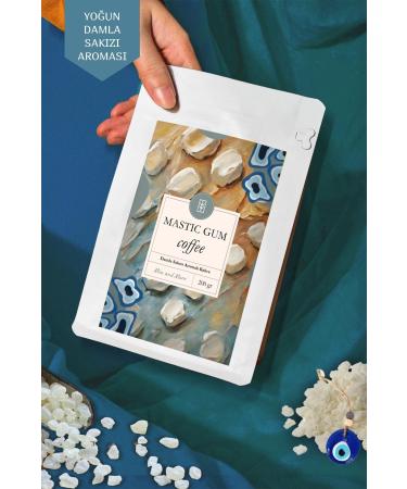 Mim and More Mastic Gum Coffee Mastic Flavored Coffee Beans 200 Gr