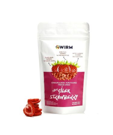 WIRM 7 Pack Freeze Dried Strawberry 20 gr | Freeze Dried Fruit | Freeze Dry Dried Fruit - Buy Online on GoSupps.com