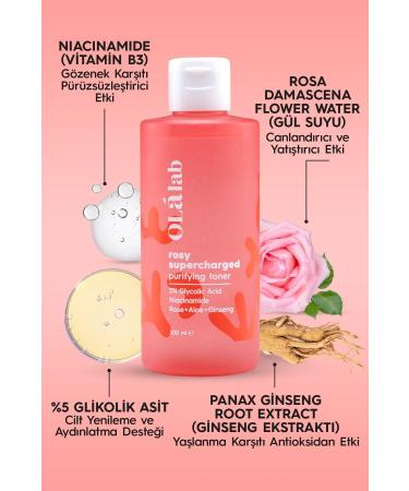 OlaLab Anti-Acne Blackhead and Blemish Brightening Firming 5% Glycolic Acid Toner 200 ml - Buy Online on GoSupps.com