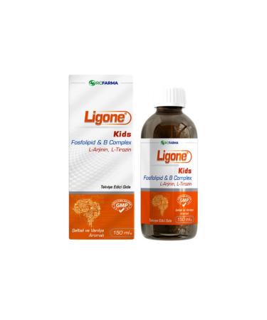 Rcfarma Ligone Kids Liquid Food Supplement Containing L-Arginine Phospholipid Complex 150 Ml Bottle