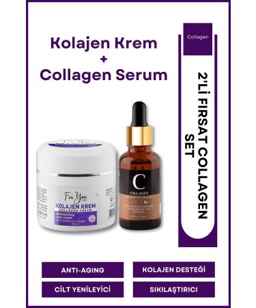 For You Gold Collagen Cream anti-aging anti-wrinkle repairing nourishing revitalizing Care Cream & collagen Serum