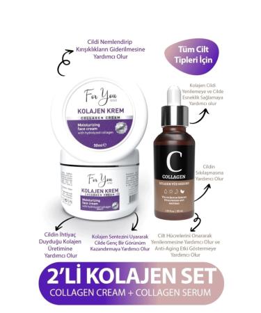 For You Gold Collagen Cream anti-aging anti-wrinkle repairing nourishing revitalizing Care Cream & collagen Serum - Buy Online on GoSupps.com