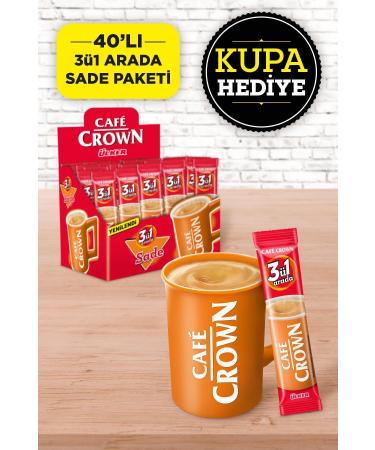 Cafe Crown 40's 3 in 1 Plain Pack