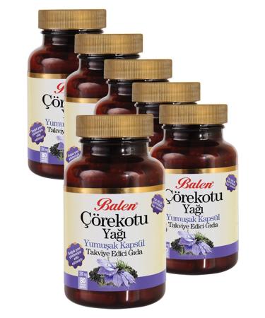 Balen 6 Pieces Black Cumin Oil Capsules