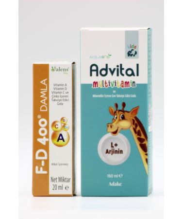 Valens FD 400 Vitamin and Mineral Drops 20ml Advital L+ Arginine 150ml Syrup Super Vitamin and Mineral Set - Buy Online on GoSupps.com