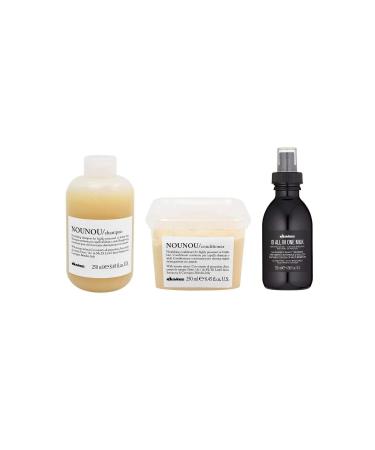 Davines Alfaluna Nounou Shampoo 250mL+Nounou Conditioner 250ml+OI All In One Milk 135ml TRUSTYYY 80