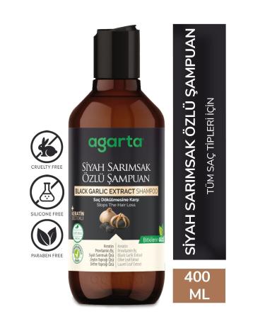 Agarta Natural Anti Hair Loss Black Garlic Shampoo 400 ml