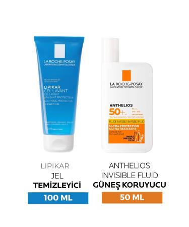 La Roche Posay Face Sun Cream - Anthelios Shaka Fluid Spf 50 + 50 ml + Lipikar Gel 100 ml