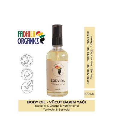 FADHILA ORGANICS Soothing Repairing Moisturizing Regenerating Nourishing Body Care Oil - Body Oil - 100 ml