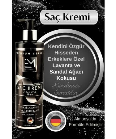 EM AMANOS BEAUTY Miami Fragrance - Men's Hair Care Cream - Contains Natural Keratin and Collagen - Prevents Hair Loss