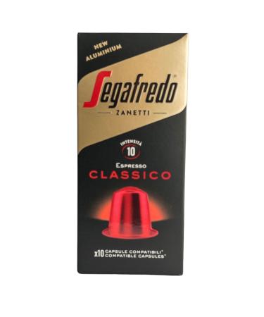 Segafredo 2-Piece Clasico Nespresso Compatible Capsule Coffee 10-Piece Box - Buy Online on GoSupps.com